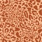 Seamless leopard wild nature pattern. Vector animal print.