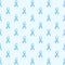 Seamless light blue awareness ribbon pattern, vector illustration