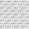 Seamless linear hexagonal triangular pattern