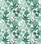 Seamless long pattern leaf graphics wooden texture surface with tropical leaves.