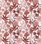 Seamless long pattern leaf graphics wooden texture surface with tropical leaves.