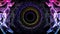 Seamless loop abstract animation hole of illusionary colorful light represent subconscious mind, peaceful trance, warp zone, time