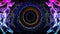 Seamless loop abstract animation hole of illusionary colorful light represent subconscious mind, peaceful trance, warp zone, time