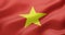 Seamless loop animation of the Vietnam flag.