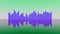 Seamless loop multicolored Audio Spectrum Visualizer. Soundwave effect. music visualizer background. Audio technology