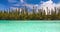 Seamless loop, Natural pool of Oro Bay, famous attraction in the Isle of Pines, New Caledonia