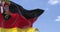 Seamless loop in slow motion with the flag of Rhineland-Palatinate waving in the wind on a clear day