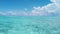 Seamless Loop video: Beautiful ocean seascape against sky, Turquoise sea