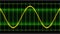 Seamless looping animation oscillogram sine waves