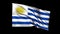 Seamless looping Oriental Republic of Uruguay fla