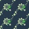 Seamless lush tropical green pattern - stock background
