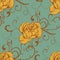 Seamless Luxurious color rose peony pattern