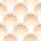 Seamless luxury paisley pattern with gold boho ornaments on white background. Tribal scale background