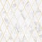 Seamless luxury white marble stone texture, with golden rhombus pattern