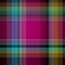 Seamless madras patchwork plaid cotton pattern. Tileable quilting fabric effect linen check background.