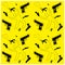 Seamless man silhouette and gun crime background pattern website