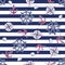 Seamless marine pattern