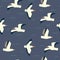 Seamless marine pattern with seagulls. Vector graphics