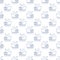 Seamless Maritime Pattern with Ship, Line Style