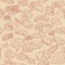 Seamless meat set pattern.