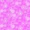 Seamless mechanical vector background pattern . Violet, pink, white colors