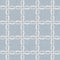 Seamless medallion pattern in french cream linen shabby chic style. Hand drawn floral damask texture. Old white blue