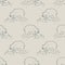 Seamless minimal winter polar bear holiday background. Stylized spruce duotone pattern. Scandi festive christmas motif