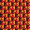 Seamless Modern African Design Pattern in red and orange