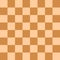 Seamless modern chess board orange and light orange pattern vector illustration