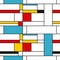 Seamless Mondrian pattern