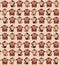 Seamless monkey pattern. Vector Illustration.