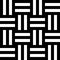 Seamless monochromatic pattern with black and white stripes. Weaved texture background