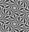 Seamless Monochrome Pattern of Expanding Waves Intersect in the Center.The Visual Illusion Of Movement.
