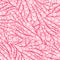 Seamless monochrome pink doodle floral pattern