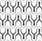 Seamless monochrome wave dotted background