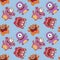 Seamless Monster Pattern