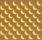 Seamless moon pattern on brown background