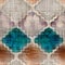 Seamless Moroccan inspired highly textured pattern for surface print