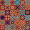 Seamless mosaic artwork backdrop - Continuous design of kaleidoscopical medley graphic design