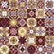 Seamless mosaic artwork backdrop - Continuous design of kaleidoscopical medley graphic design