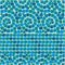 Seamless mosaic pattern - Blue ceramic tile