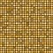 Seamless mosaic pattern with golden squares