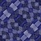 Seamless mosaic texture. Vector blue kaleidoscope