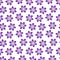 Seamless motley abstract violet flowers pattern