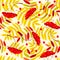 Seamless mountain ash pattern