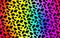 Seamless multicolor gradient leopard pattern background. Illustration design
