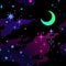 seamless multicolored background of cosmic starry sky