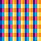 Seamless multicolored tablecloth pattern