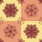 Seamless multicolour flower pattern background