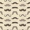 Seamless mustache pattern